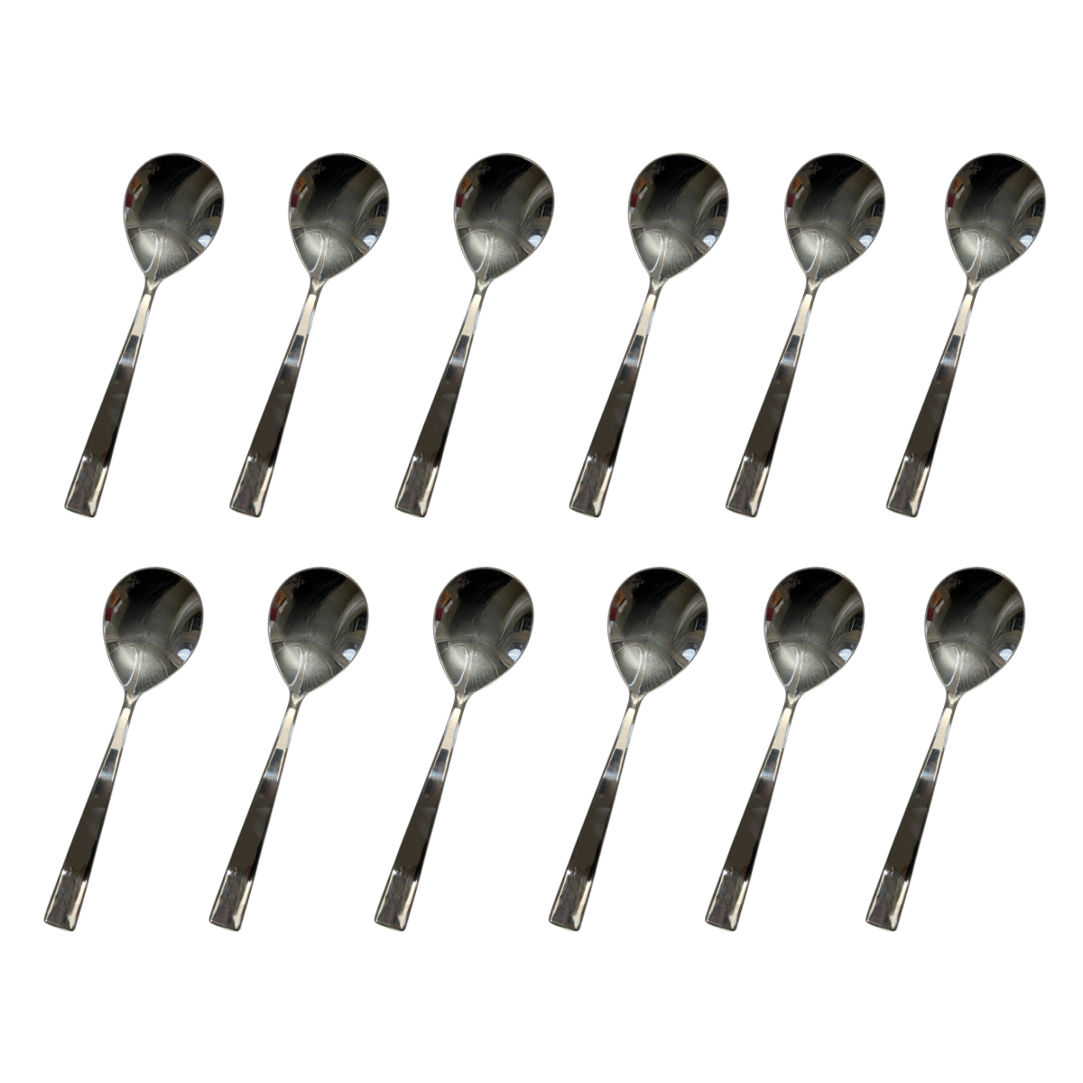 Stainless Steel Serving Spoons – Set of 6 or 12 – 21cm