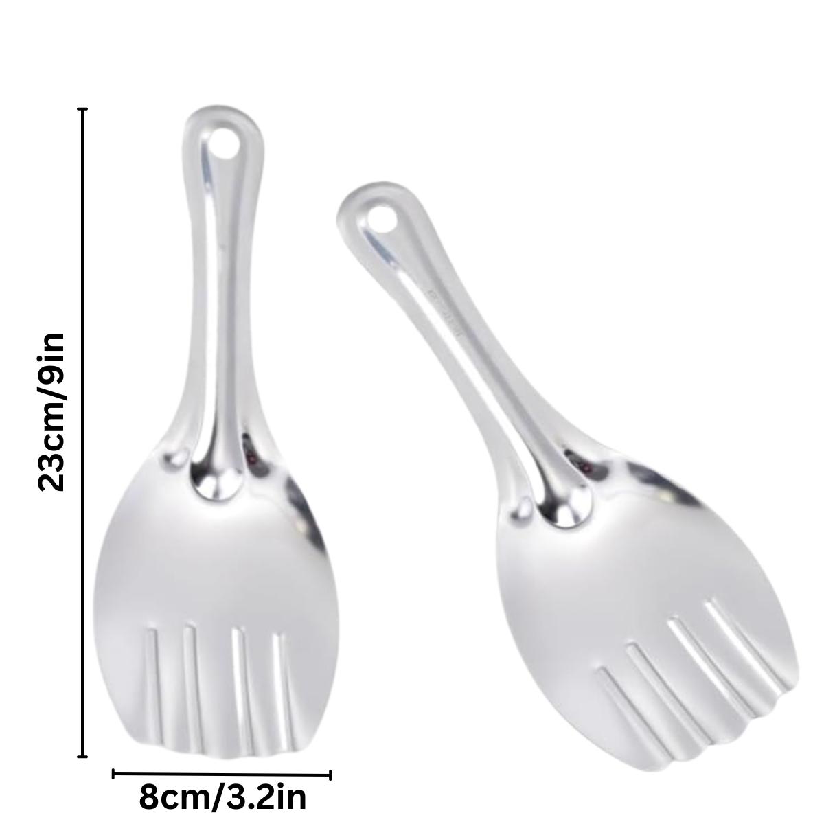 Stainless Steel Rice Serving Panja Spoon – Set of 2