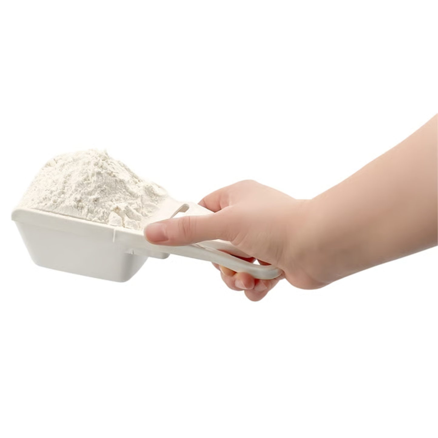 Set of 3 Plastic Measuring Scoops with Sliding Leveler 60ml 120ml 240ml