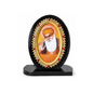 Sikh Religious Dashboard Idols Decorative Oval Photo Frame Ornament for Car Dashboard Guru Nanak Ji Khanda Sahib Guru Gobind Singh Ji 9cm