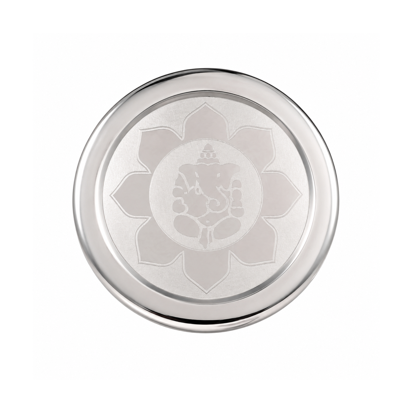 Stainless Steel Pooja Box with 7 Removable Katoris & Engraved Lid