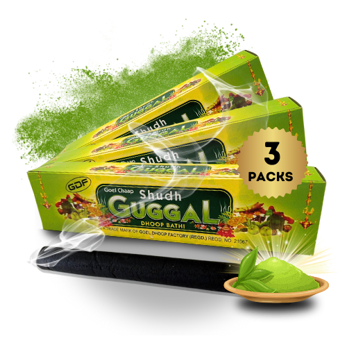 Premium Guggal Pack of 3 Packs Incense Sticks Dhoop