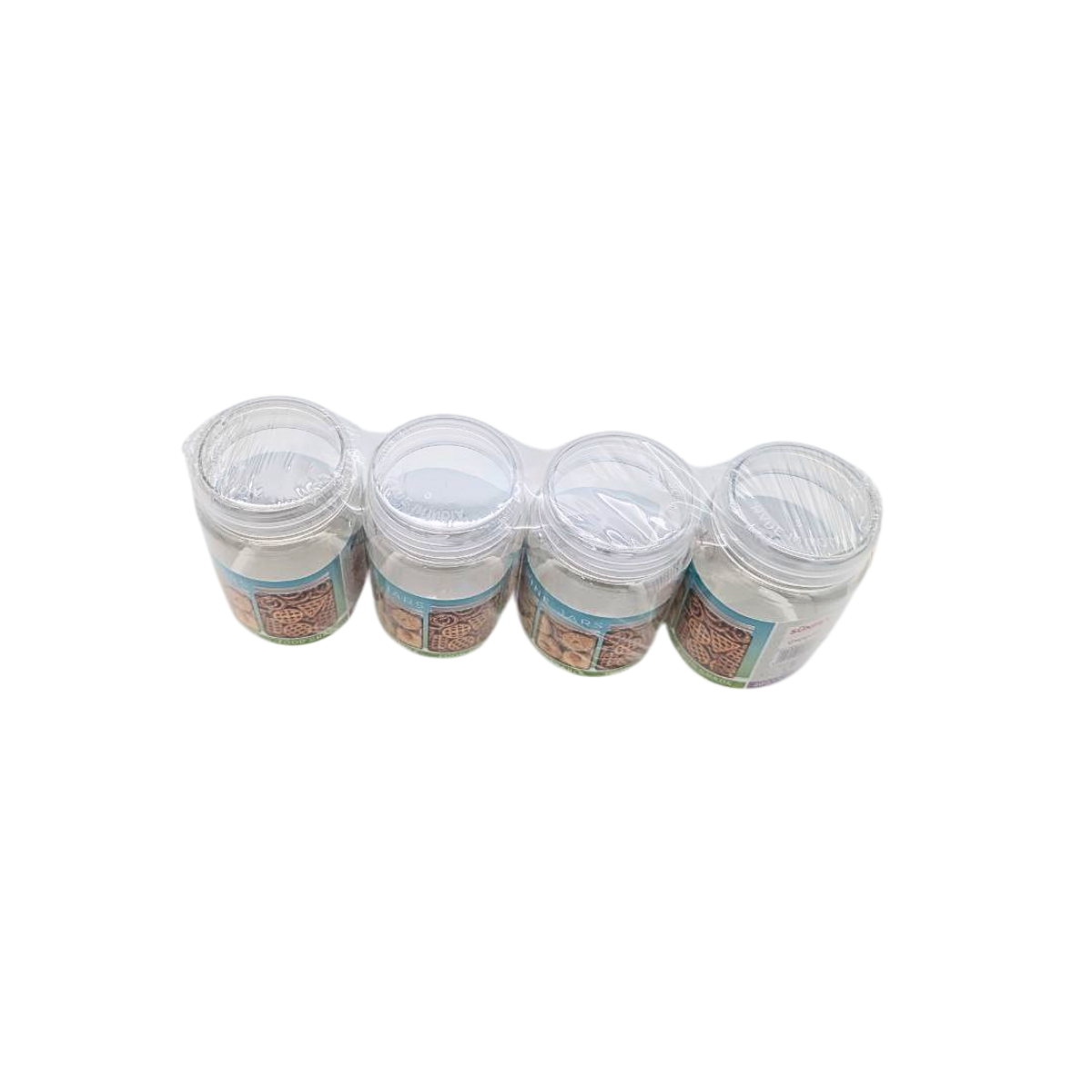 Sunpet Alpine Round Storage Jars with Spoon Lids – Airtight Plastic Canisters (Available in 4 Size Variants)