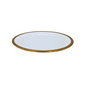 Luxurious White and Gold Plain Border Crockery Plates - Available in 20cm, 25cm, and 35cm