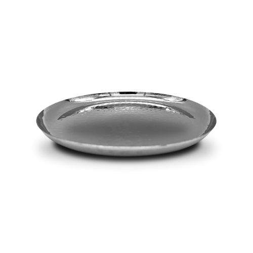 Indian Hammered stainless Steel Small Round shape tray