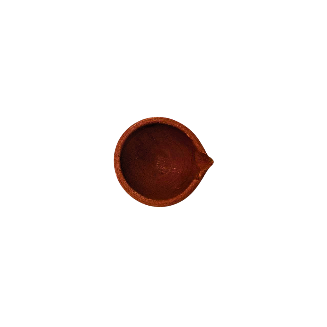 Set of 4 Handmade Clay Round Diyas – Available in 3 Sizes (6cm, 5cm, 4cm)