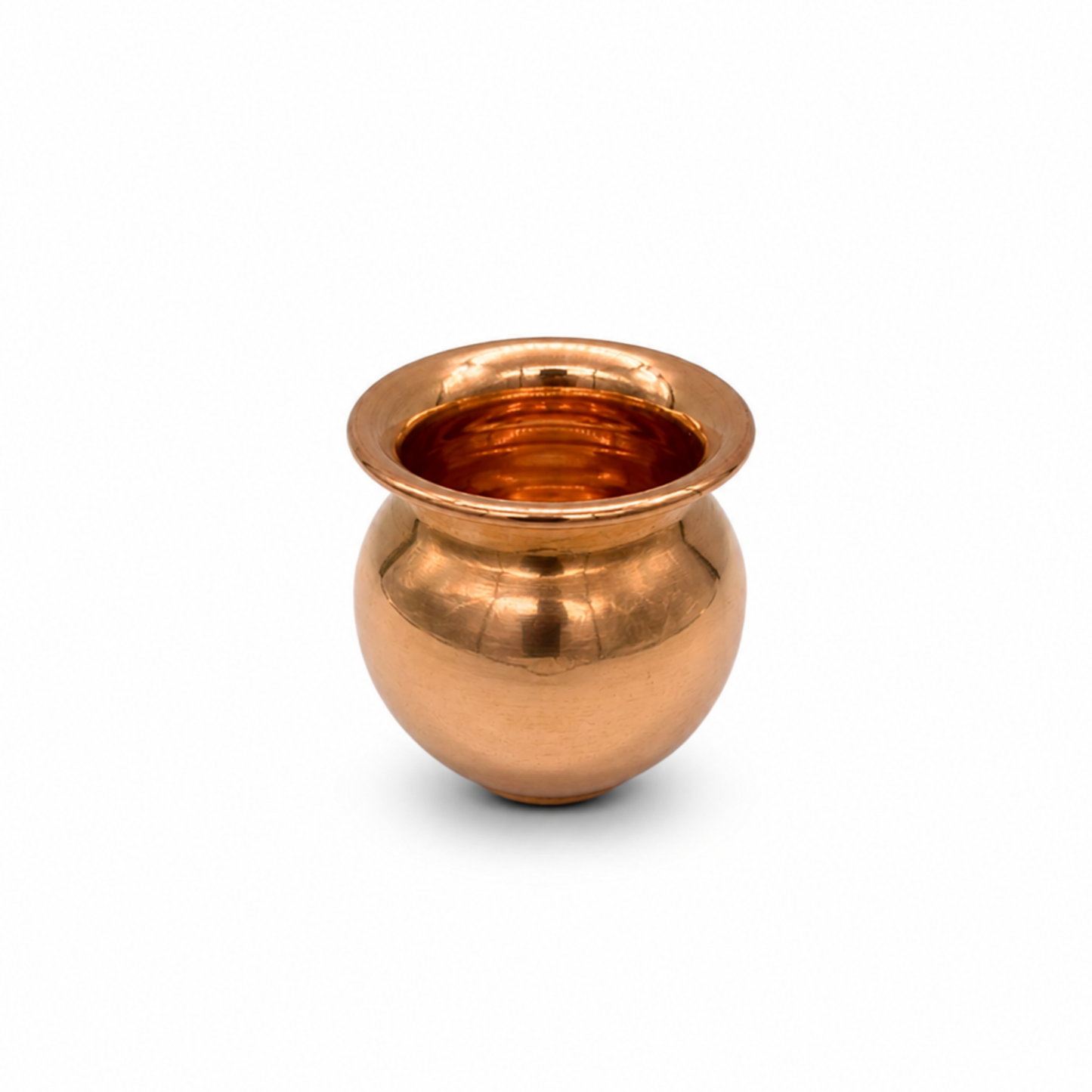 Copper Lota Kalash for Puja, Prayer & Copper Water Pot for Hindu Rituals