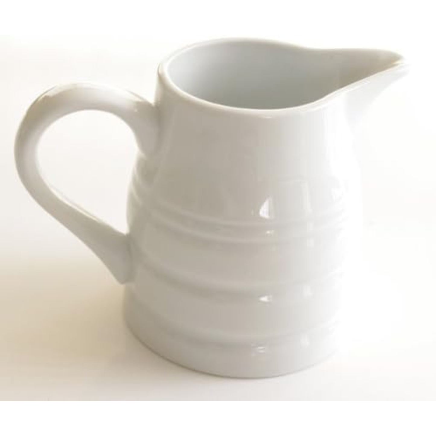 White Ceramic Milk Churn Jug 1 Pint – Classic Farmhouse Cream & Milk Server