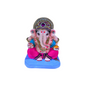 Handmade Colorful Clay Ganpati Idol with Stone Studded Detailing - Available in 3 Sizes