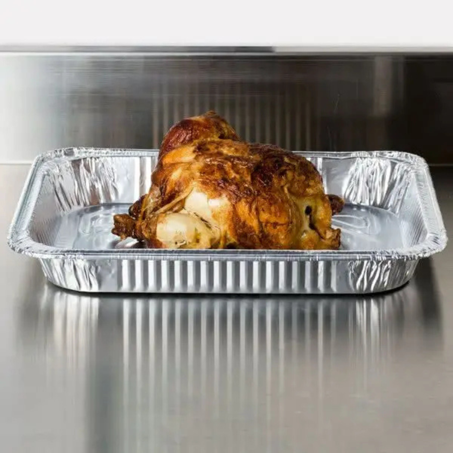 5 x Large Rectangular Foil Roasting Dishes Aluminium Trays 6.2L / 42 x 32 x 8cm