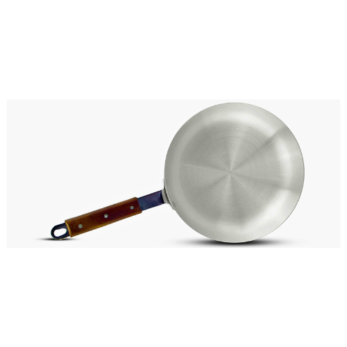 Klassic Round Frying Pan with Fixed Wooden Handle – 24cm