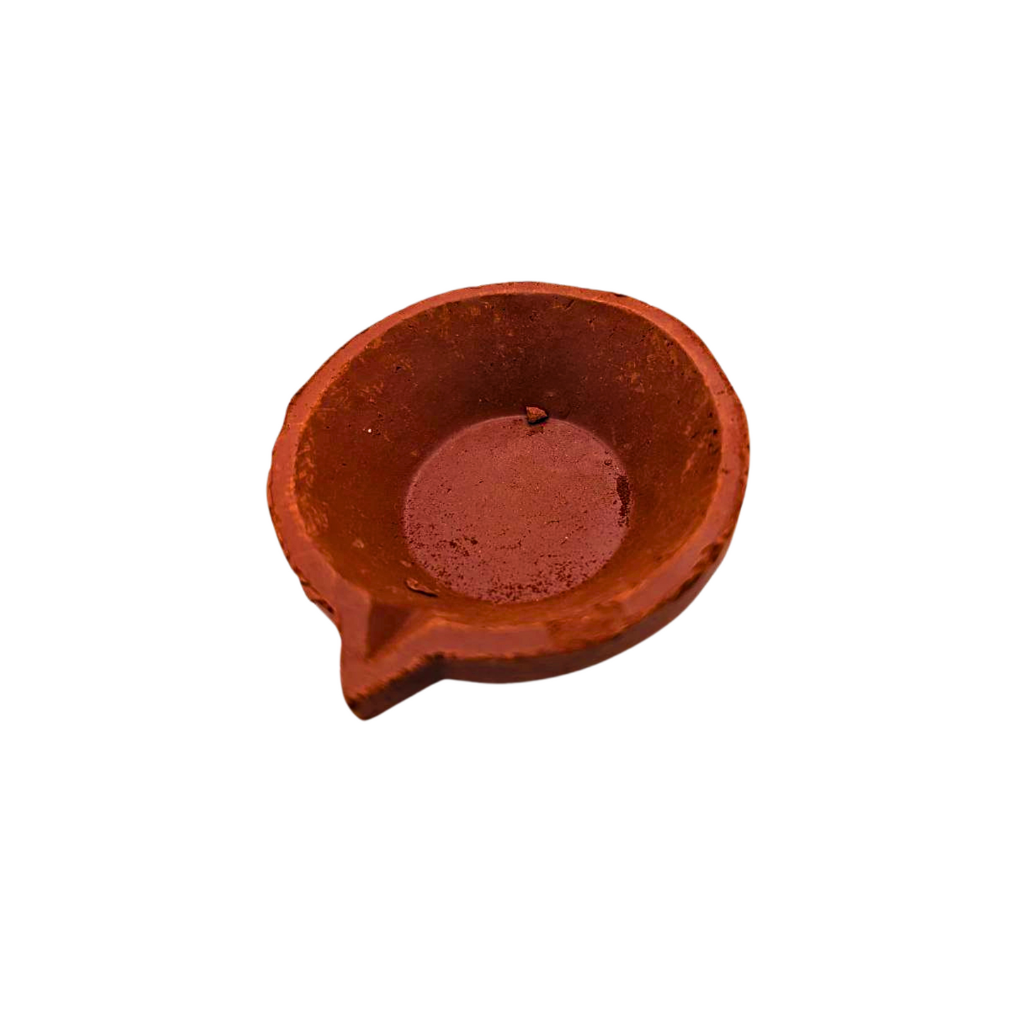 Handcrafted Clay Round Diya Set of 6 - Floral & Plain Variants (6cm & 7cm)