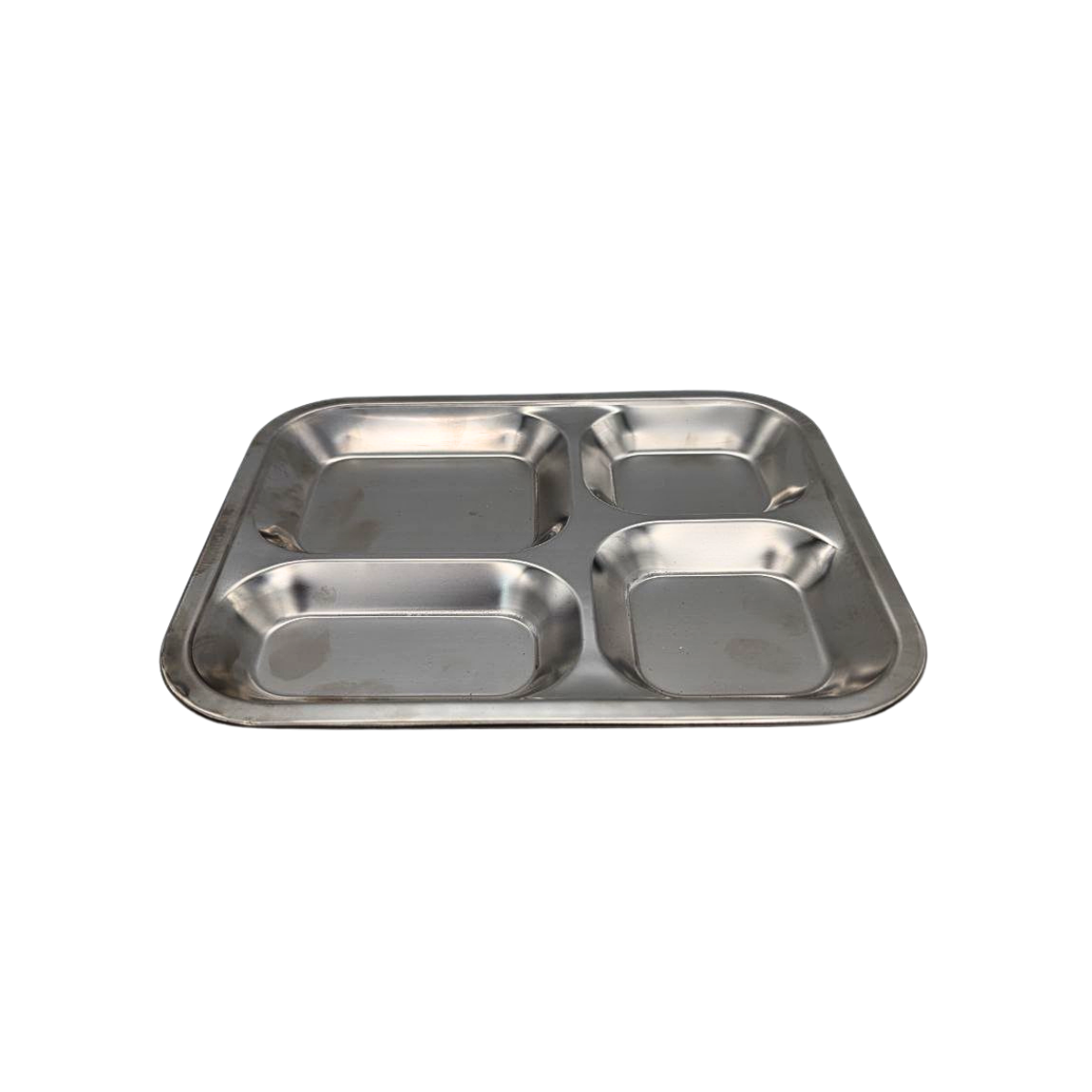 Stainless Steel Kids Food Tray – Two Variants: 4-Portion (21x25 cm) & 3-Portion (22x22 cm)