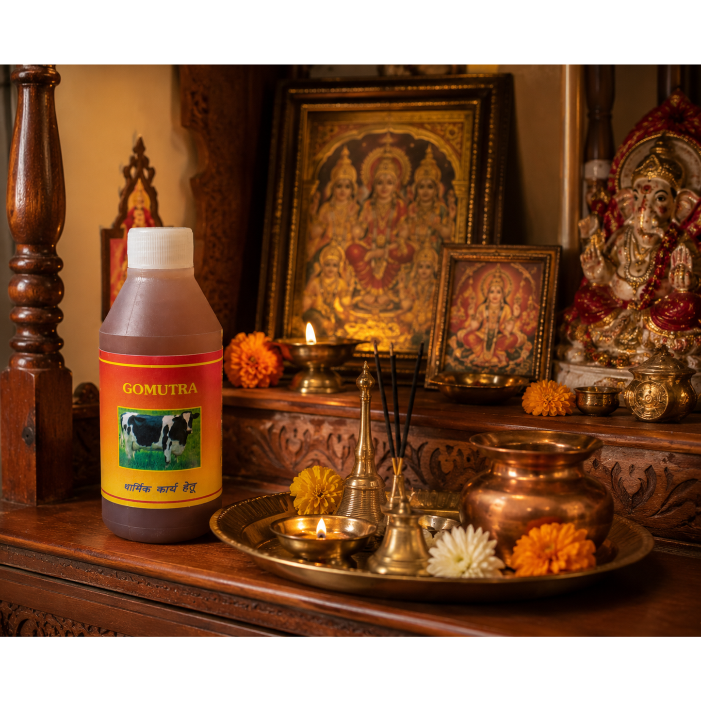 Gomutra Cow Urine for Religious Pooja Rituals 100ml Spiritual Purification