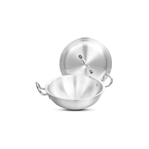 Klassic Round Aluminum Karahi Wok - 22cm