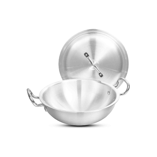 Klassic Round Aluminum Karahi Wok - 28cm