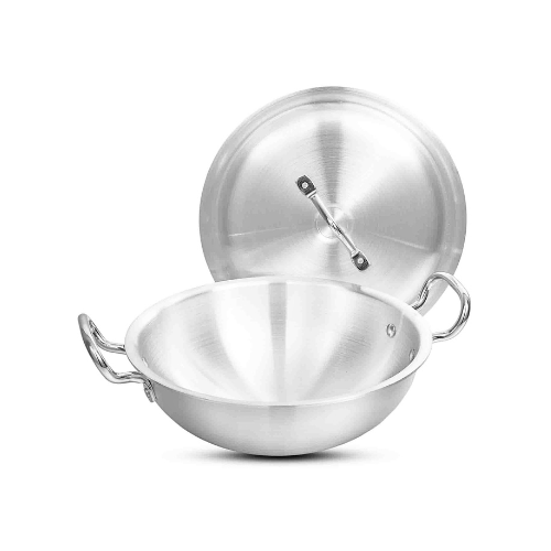 Klassic Round Aluminum Karahi Wok - 30cm