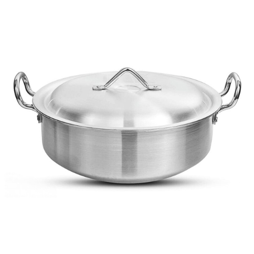 Klassic Flat Aluminum Karahi Wok - 36CM