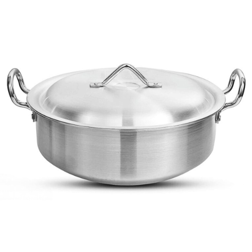 Klassic Flat Aluminum Karahi Wok - 40CM