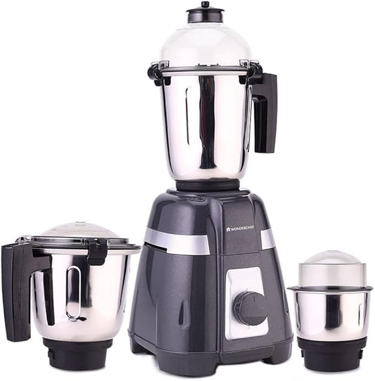 Wonderchef Regalia Mixer Grinder 750W, 3-Jar, Black