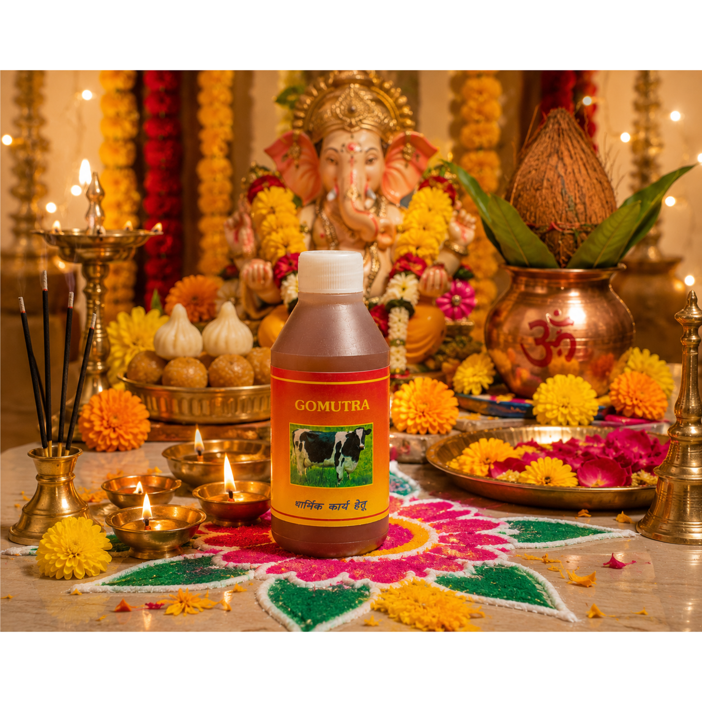Gomutra Cow Urine for Religious Pooja Rituals 100ml Spiritual Purification