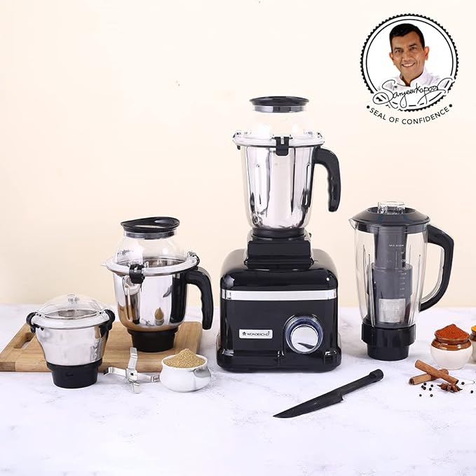 Wonderchef Sumo Black Dlx Mixer Grinder, 6-Speed - 1000W