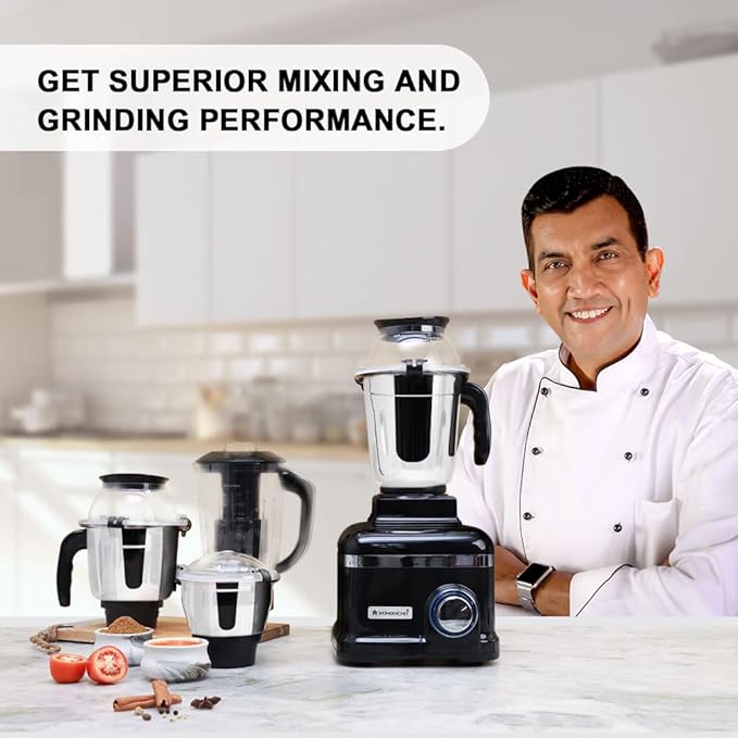 Wonderchef Sumo Black Dlx Mixer Grinder, 6-Speed - 1000W