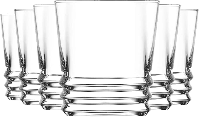 LAV Elegan Clear Glasses - Set of 3 - Available in 315ml Tumblers & 335ml Highballs