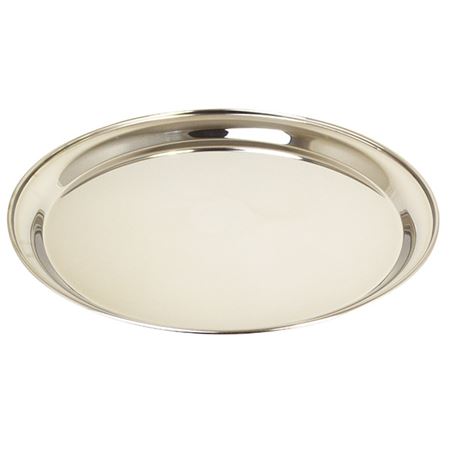 Tray Round Stainless Steel 35 cm / 14"