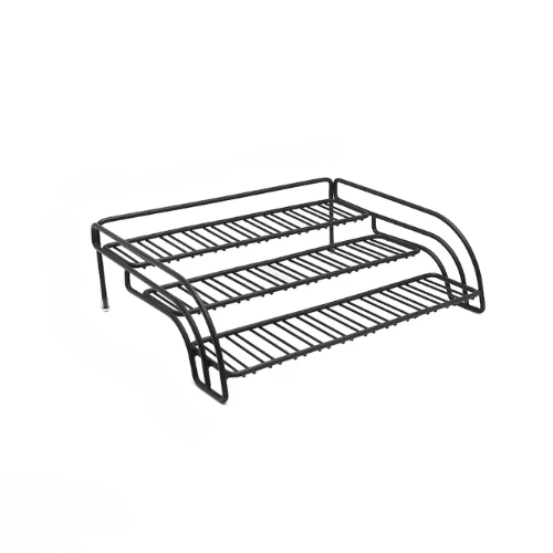 3 Tier Cupboard Storage Organiser Rack Kitchen Pantry Cabinet Shelf Stand Black