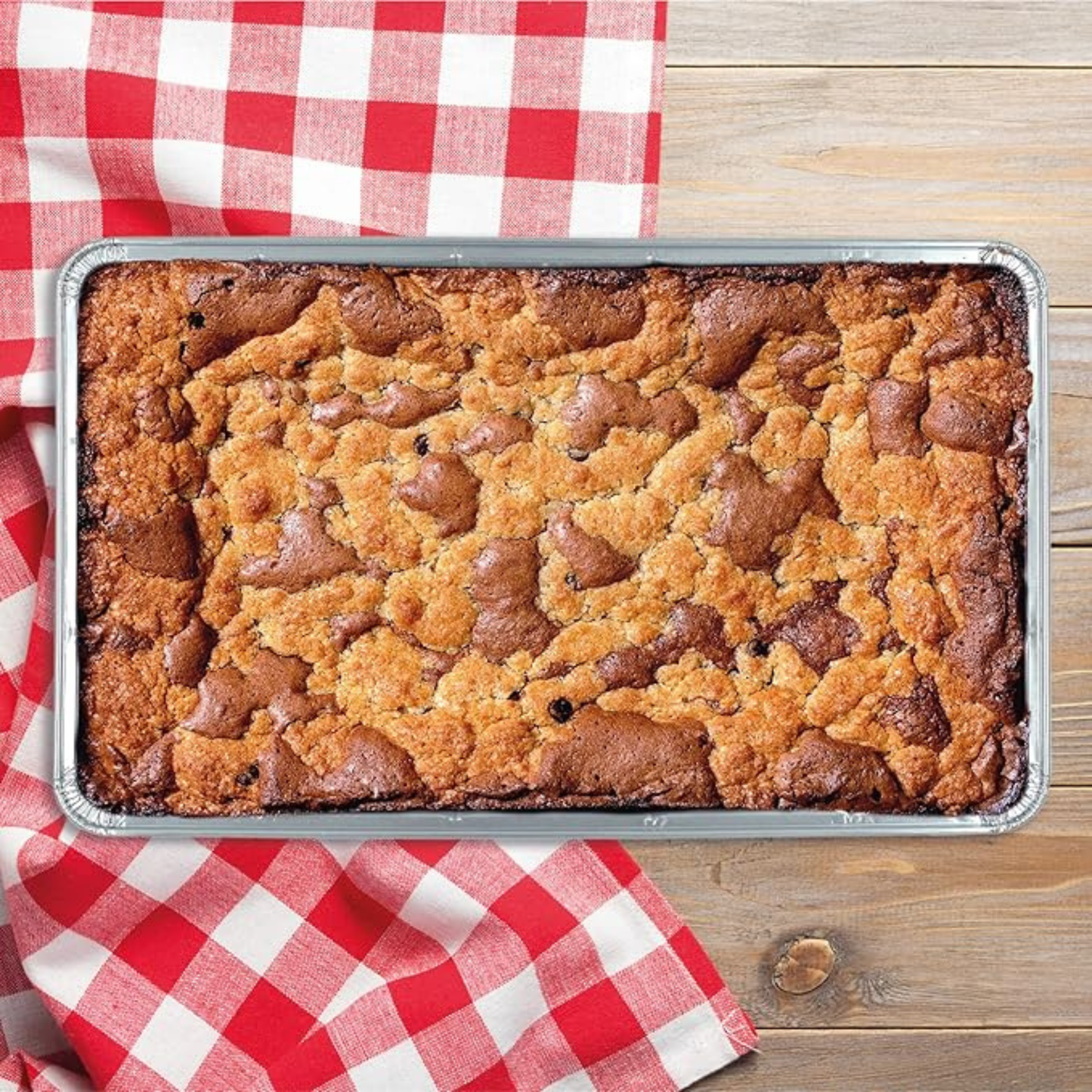 5 x Large Rectangular Foil Roasting Dishes Aluminium Trays 6.2L / 42 x 32 x 8cm