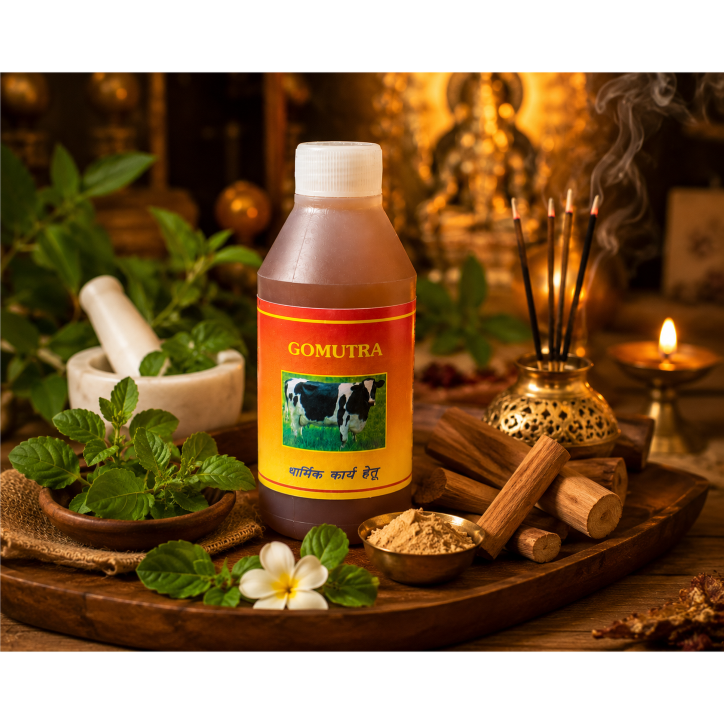Gomutra Cow Urine for Religious Pooja Rituals 100ml Spiritual Purification