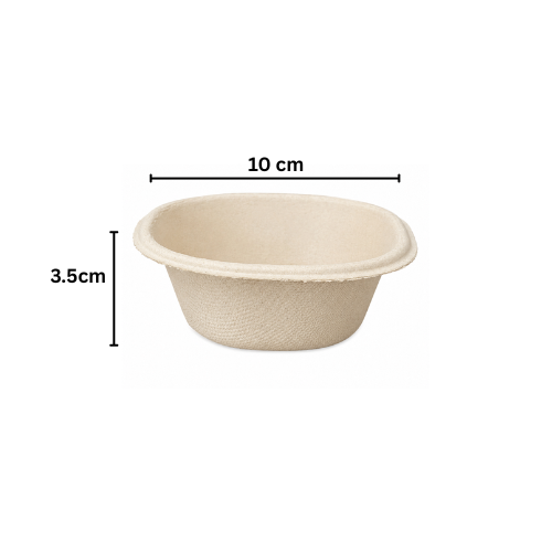 25 X Disposable Serving Bowls 10cm Small Snack Dessert Dip Catering Strong Bowls