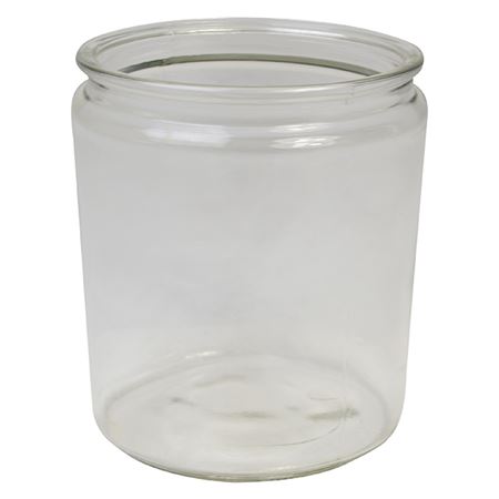 Glass Biscotti Jar Without Lid