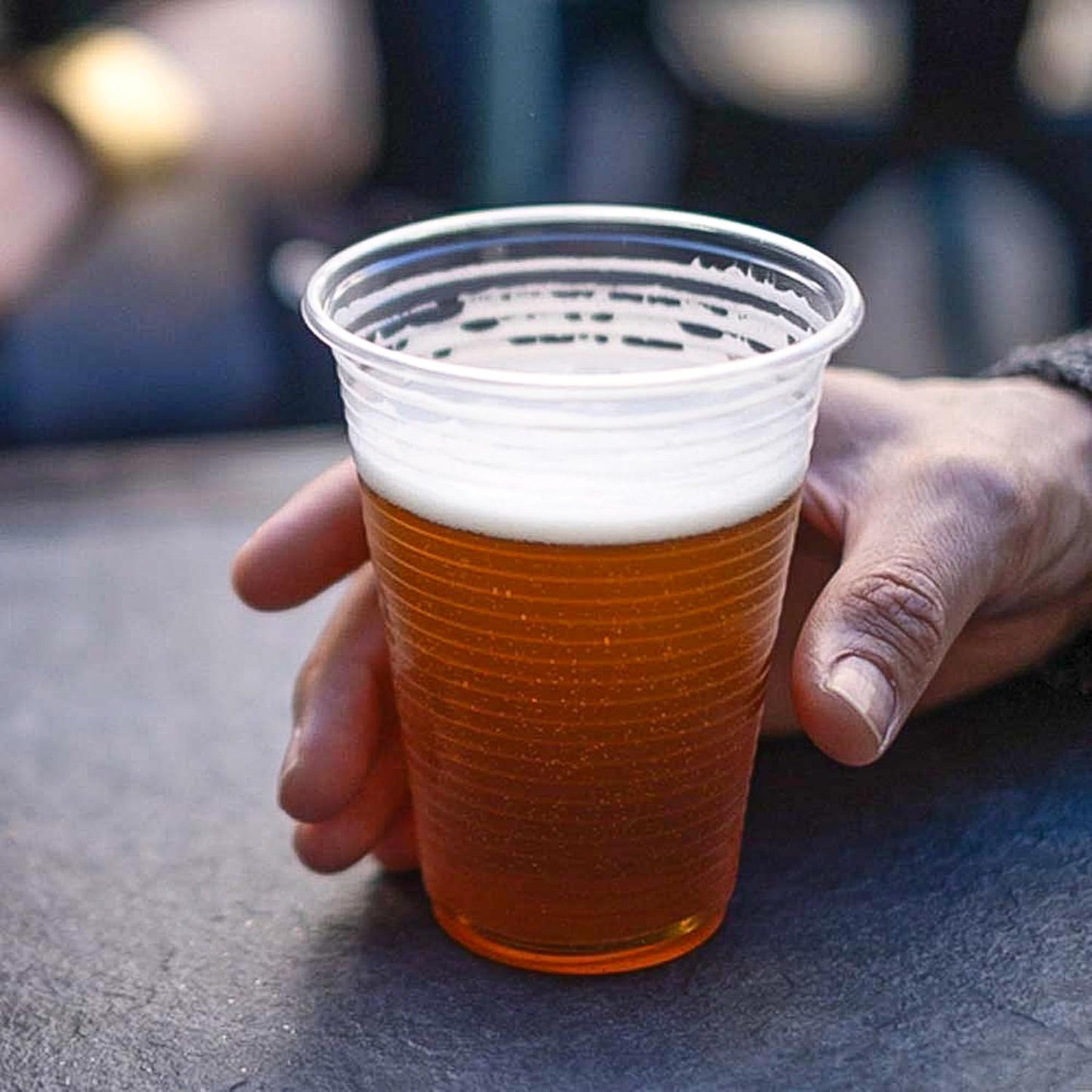 100 x Clear Plastic Cups 180ml/6oz Reusable Disposable Party Drink Glasses