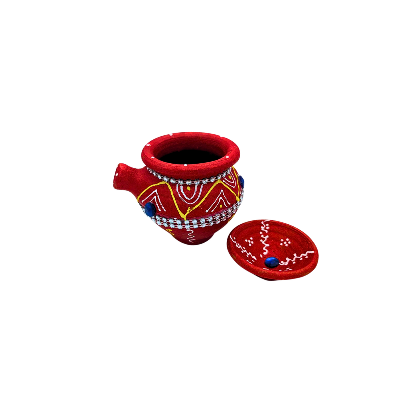 Traditional Clay Karwa for Karwa Chauth Rituals – 10 cm