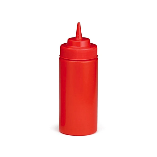 Chefset 32 oz Sauce Dispenser - Wide Mouth Red