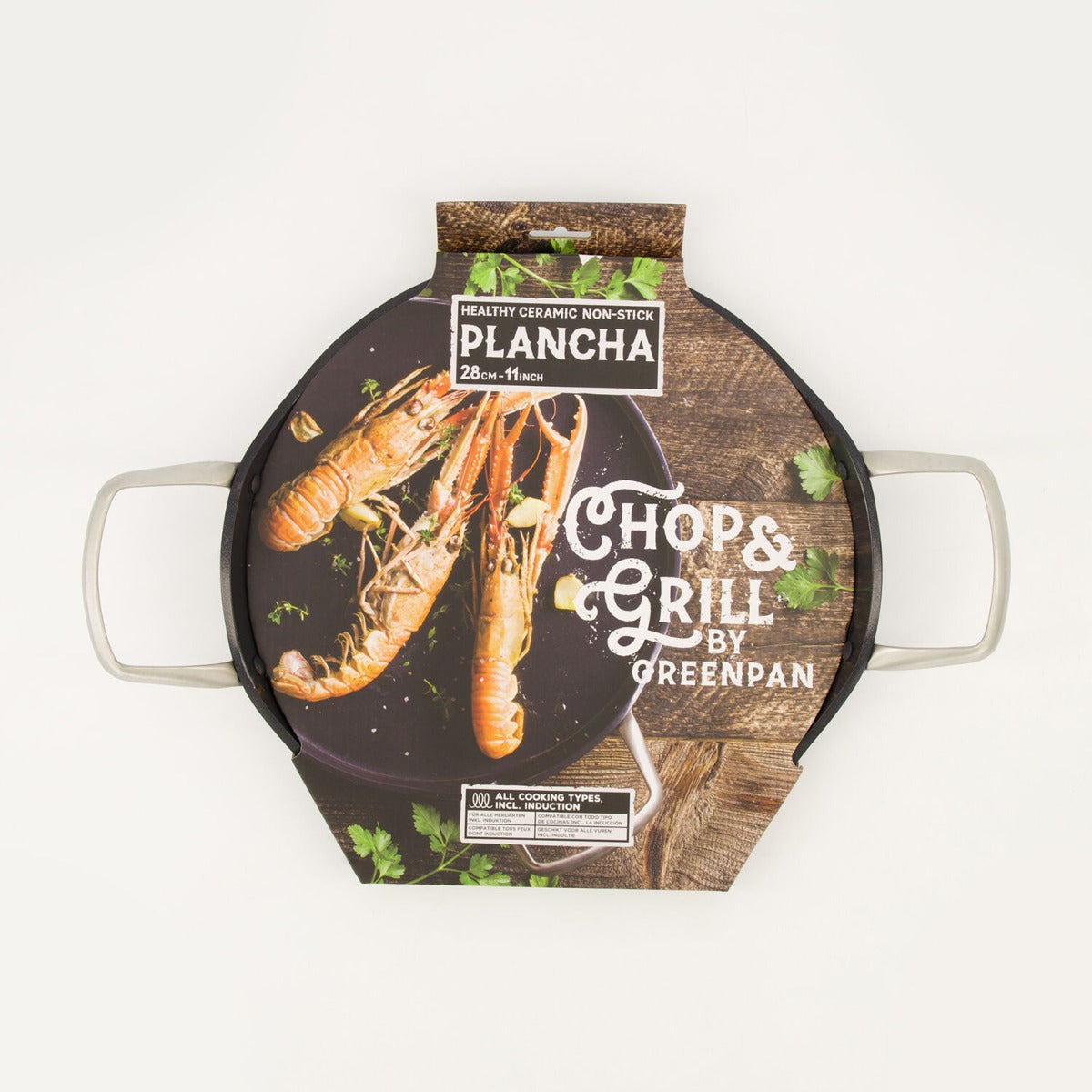 Chop and Grill Plancha Serving Pan 28cm by GREENPAN