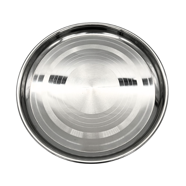 Stainless Steel Round Tray/Thali/Plate 25cm