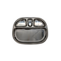 Stainless Steel Dosa Plate - Two Variations: 4-Portion Dosa Plate & 5-Portion Round Plate