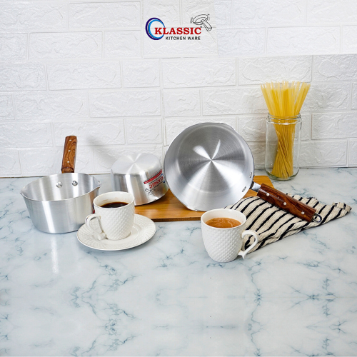 Klassic Milk Pan 15cm Wooden Aluminum