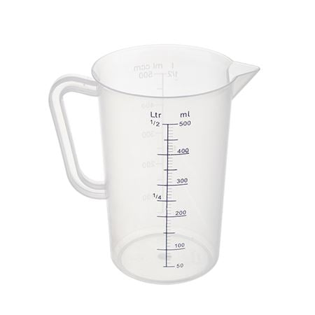 Sunnex Measuring Jug 0.5Ltr Clear PP Plastic