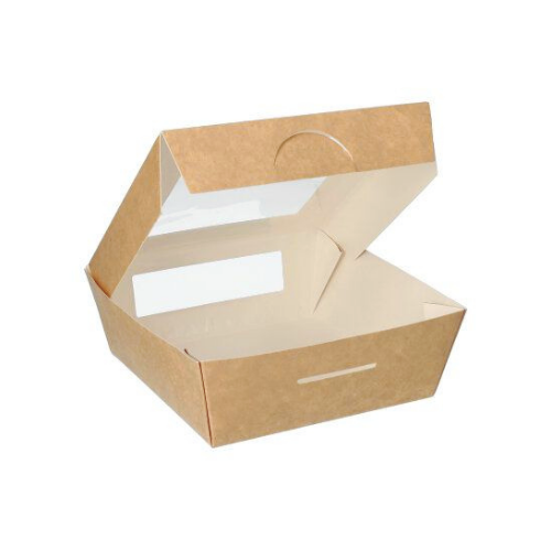 Papstar Disposable Food Boxes - 25 Pack, 750 ml, 14 x 14 cm x 5 cm