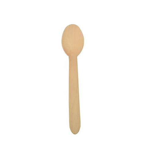 Papstar Wooden Spoons - 10 Pack, 15.7 cm