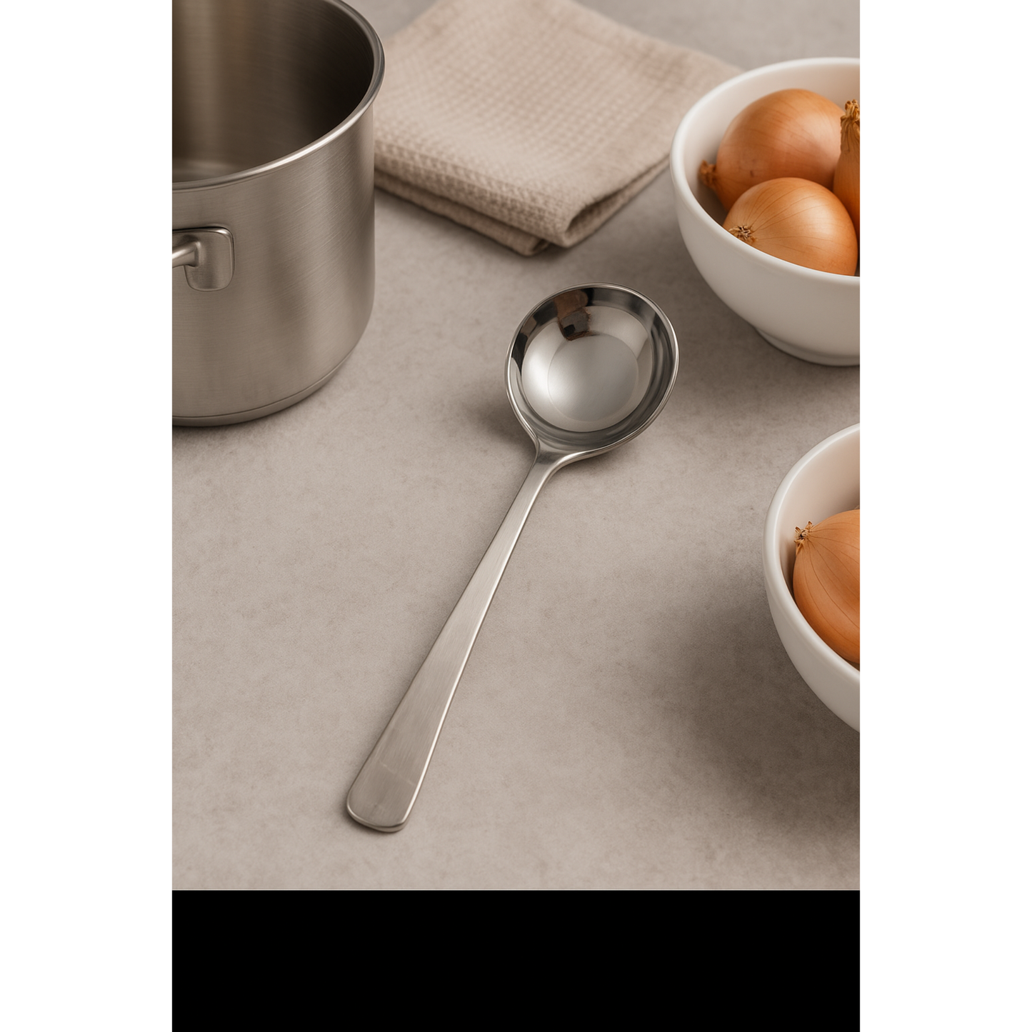 6 x Stainless Steel Serving Spoons 26cm Long – Heavy Duty Mirror Finish