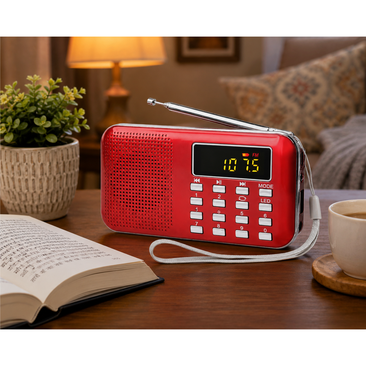 Rechargeable Gurbani Radio MP3 Player FM Radio Speaker with 28 Gurbani Tracks