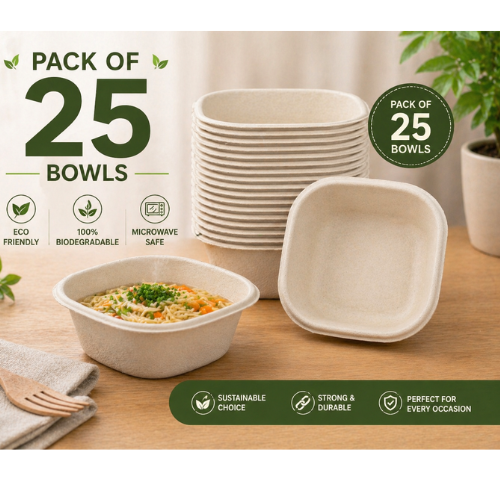 25 X Disposable Serving Bowls 10cm Small Snack Dessert Dip Catering Strong Bowls