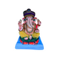 Handmade Colorful Clay Ganpati Idol with Stone Studded Detailing - Available in 3 Sizes