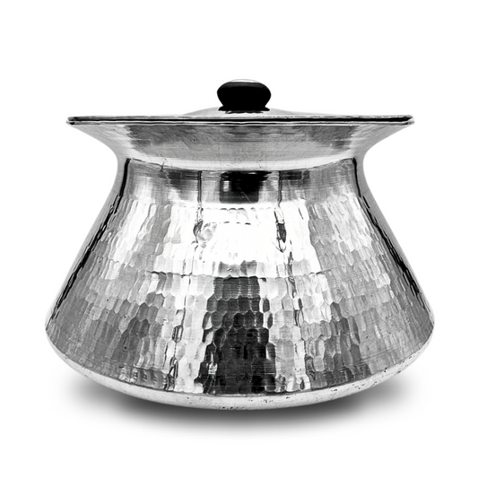 Degra Hand-Hammered Aluminum Pyramid Cooking Pot with Cover - Various Sizes