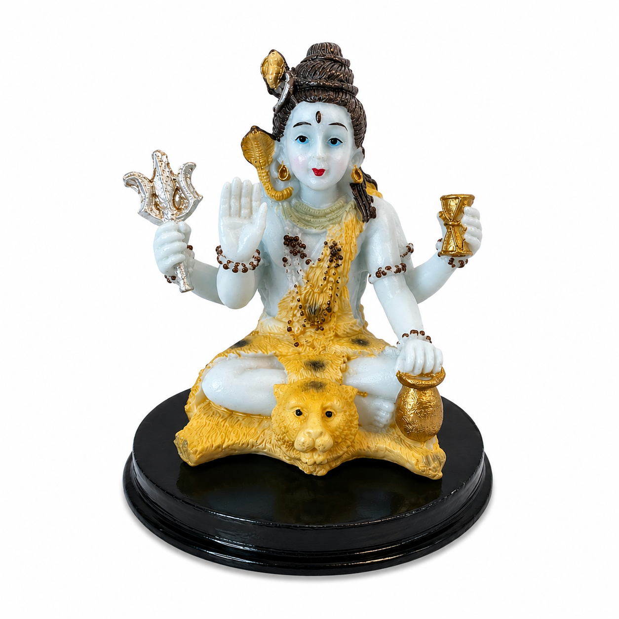Lord Shiva Resin Idol 10cm Mahadev Statue Pooja Home Temple Decor Gift Figurine